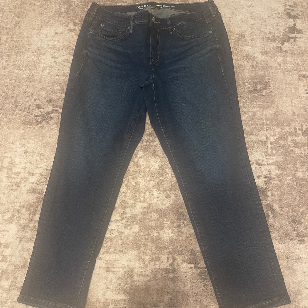 Women’s Torrid Perfect Boyfriend Ankle Jean vintage Stretch